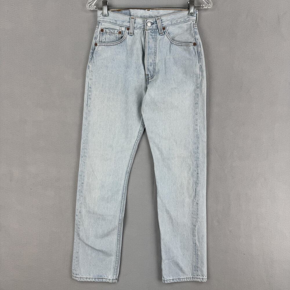 Vintage Levis 501XX Jeans Womens 26x29 Light Wash High Rise Straight USA 90s